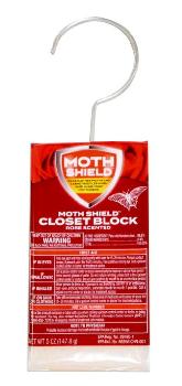 Moth Sheild Closet Deodorant Block Rose Scented 24/5oz 