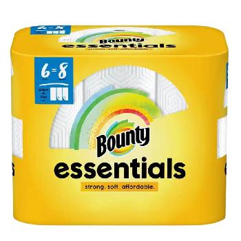 Bounty Essentials 6=8 Paper Towels A Size